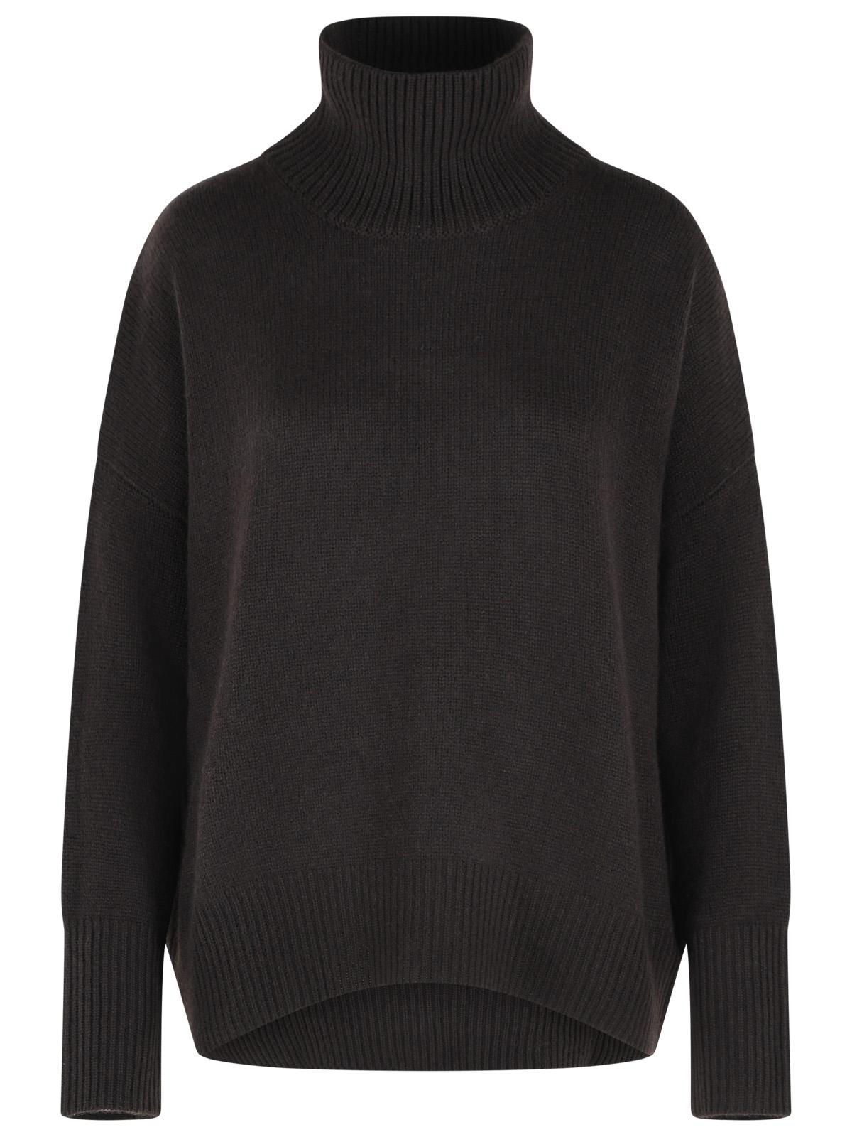 Lisa Yang 'Heidi' Dark Brown Cashmere Turtleneck Sweater Women LISA YANG