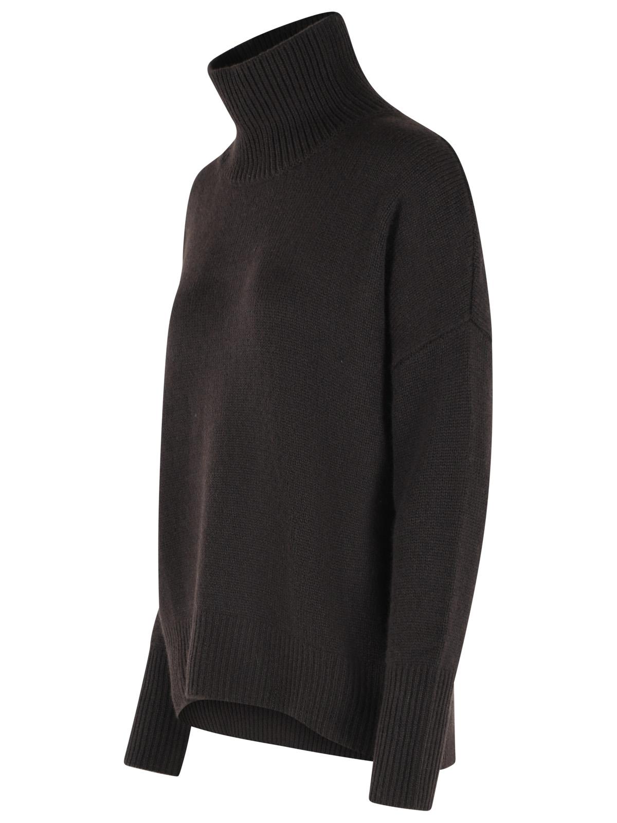 Lisa Yang 'Heidi' Dark Brown Cashmere Turtleneck Sweater Women LISA YANG