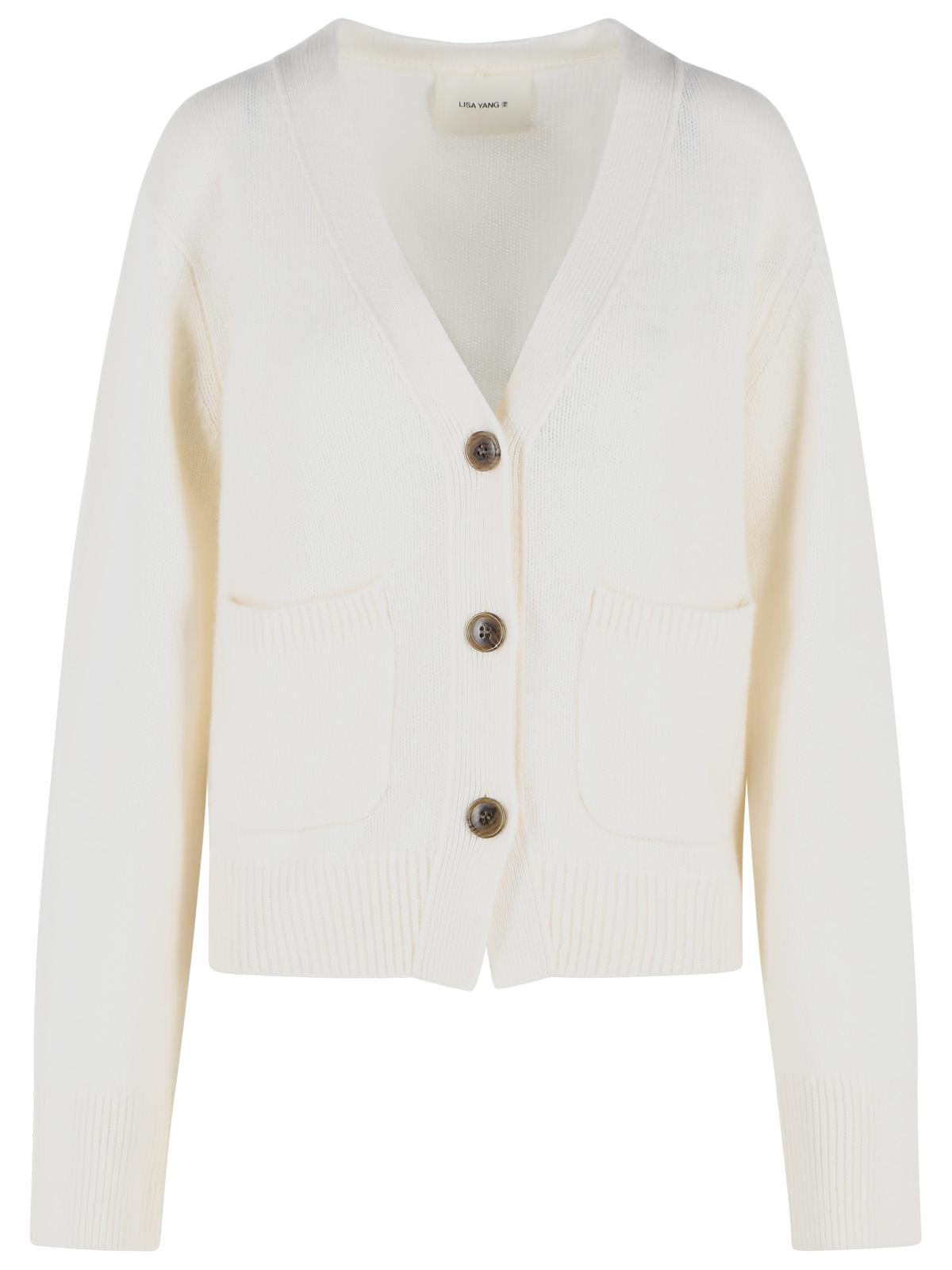 Lisa Yang 'Danni' Cream Cashmere Cardigan Women LISA YANG