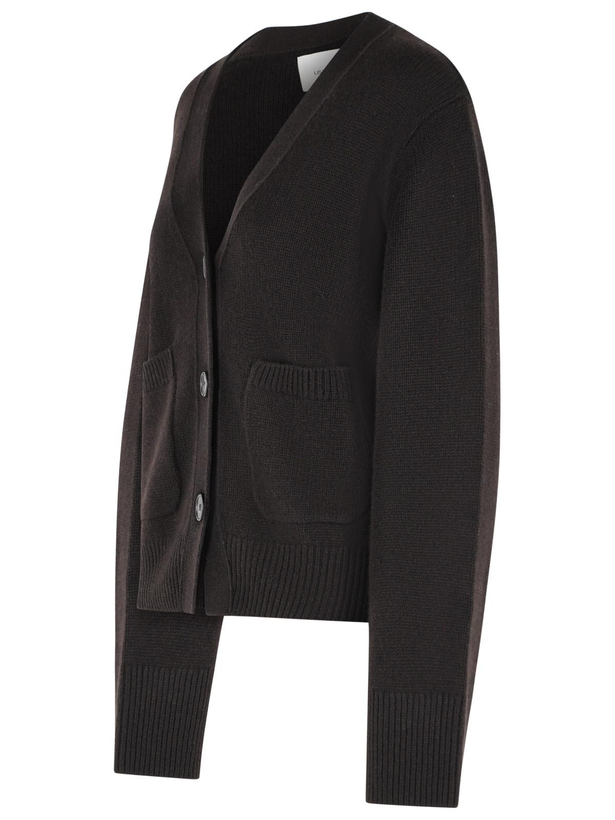 Lisa Yang 'Danni' Dark Brown Cashmere Cardigan Women LISA YANG