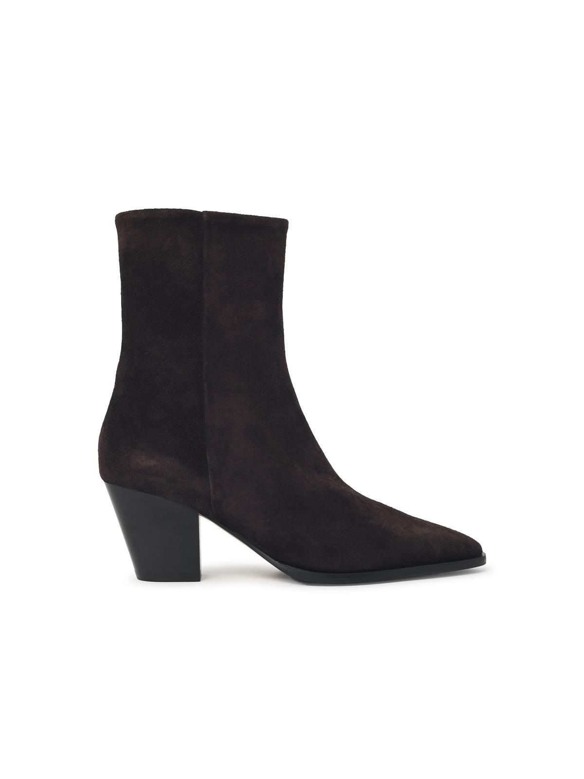 Aeyde 'Hedvig' Mocha Suede Ankle Boots Women AEYDE