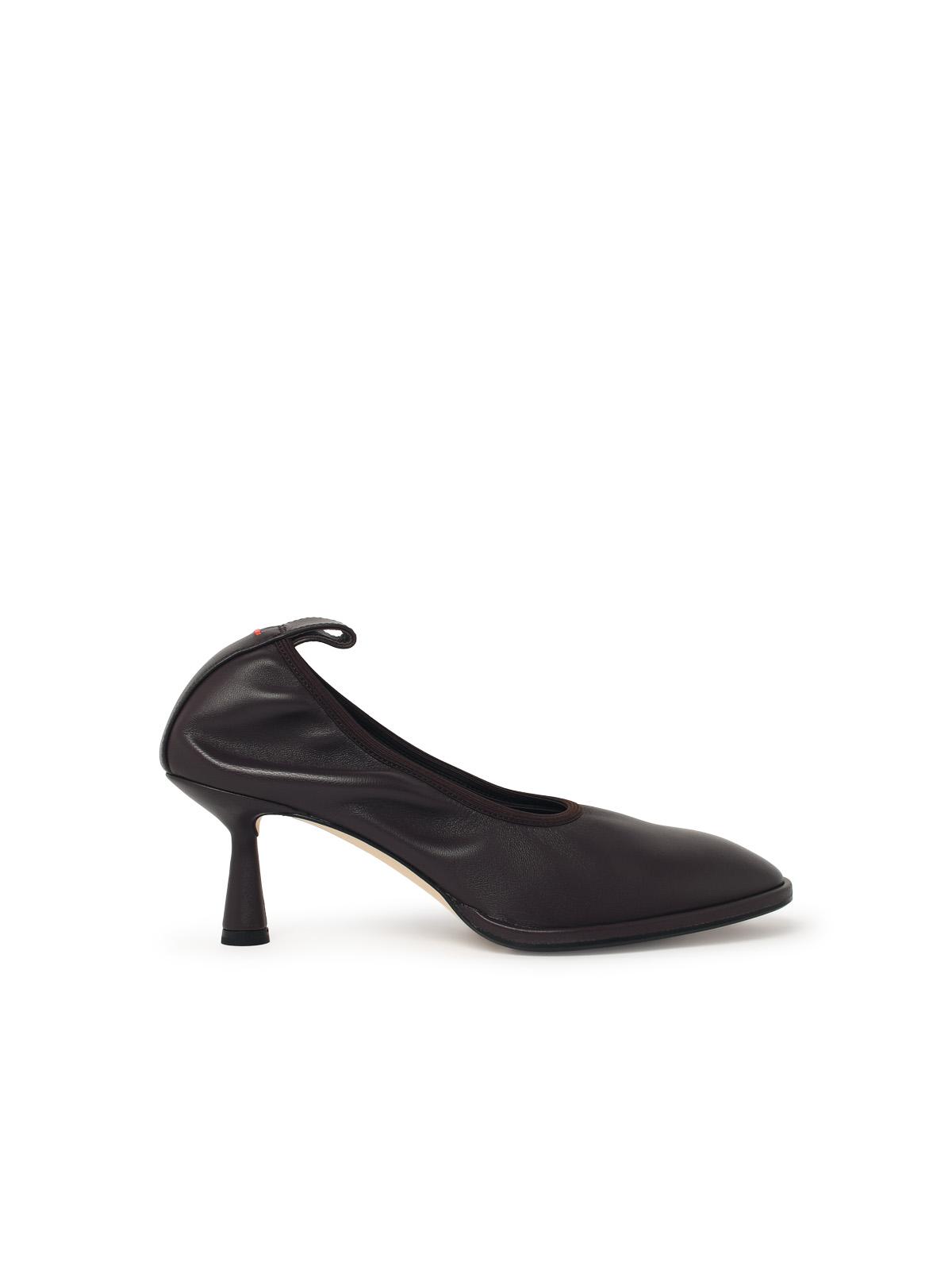 Aeyde 'Giulia' Mocha Nappa Leather Pumps Women AEYDE