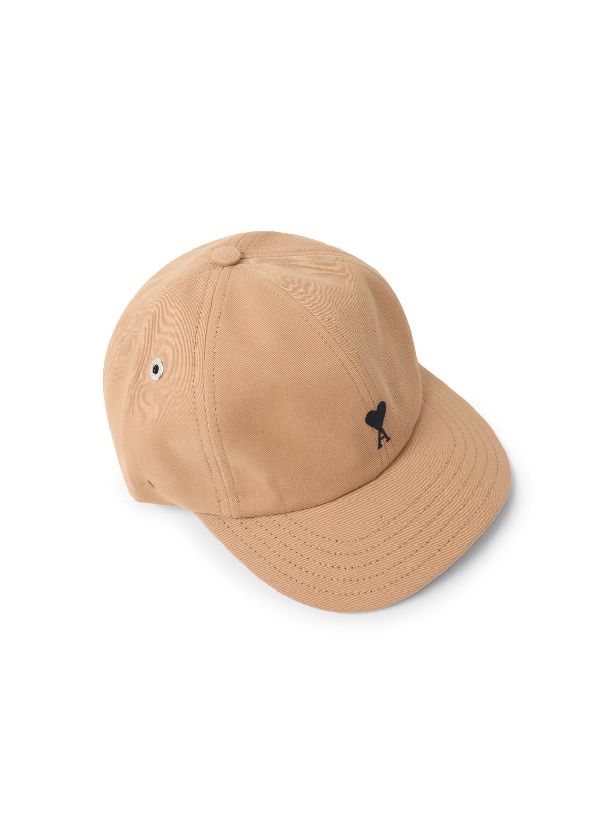 Ami Paris 'Ami De Cœur' Cap In Mastic Beige Cotton Men AMI PARIS