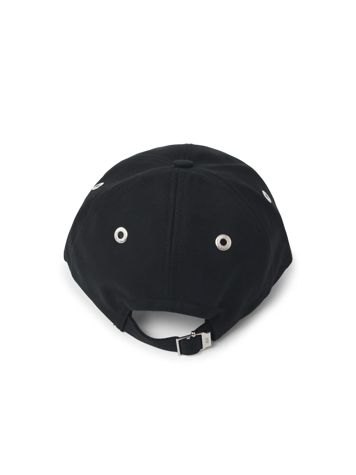 Ami Paris Black Cotton Cap Men AMI PARIS