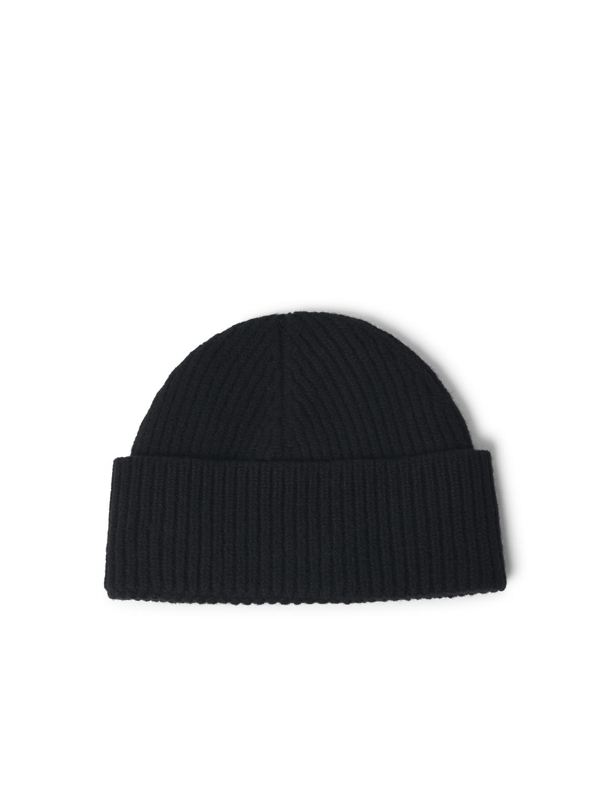 Ami Paris 'Ami De Cœur' Black Cotton Beanie Men AMI PARIS