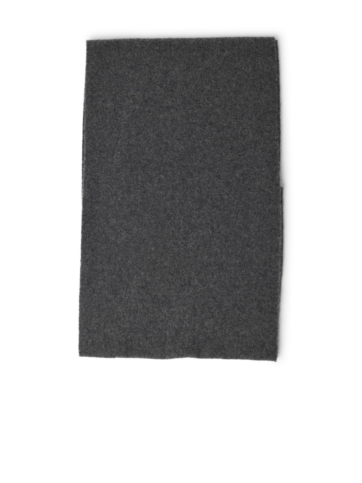 Ami Paris Black Wool Scarf Men AMI PARIS