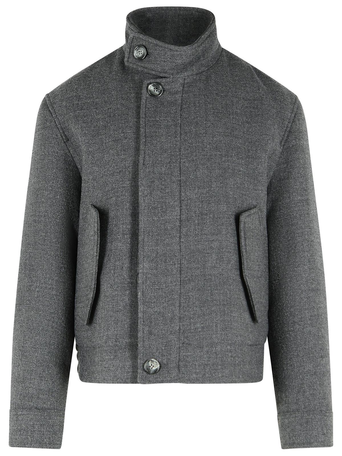 Ami Paris 'Harrington' Grey Virgin Wool Jacket Men AMI PARIS