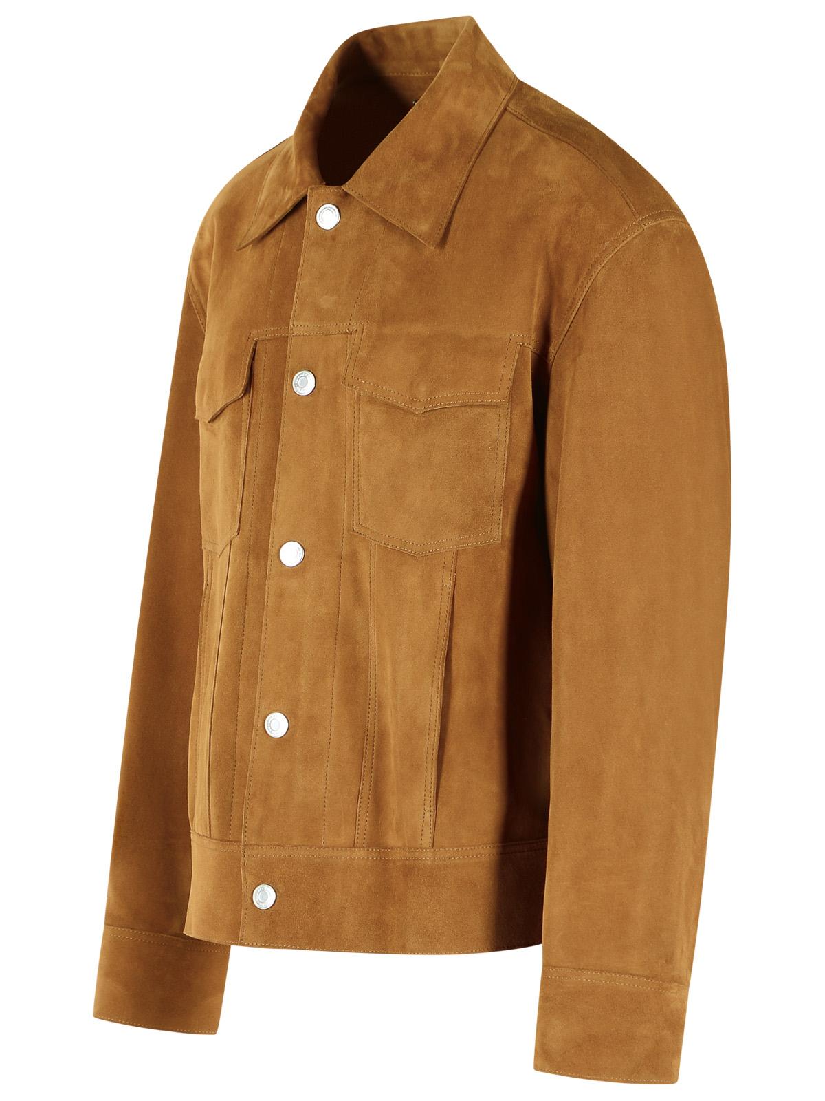 Ami Paris 'Trucker' Brown Suede Jacket Men AMI PARIS