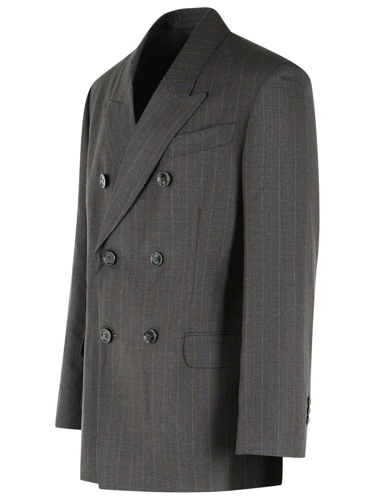 Ami Paris 'Boxy' Dark Grey Virgin Wool Blazer Men AMI PARIS