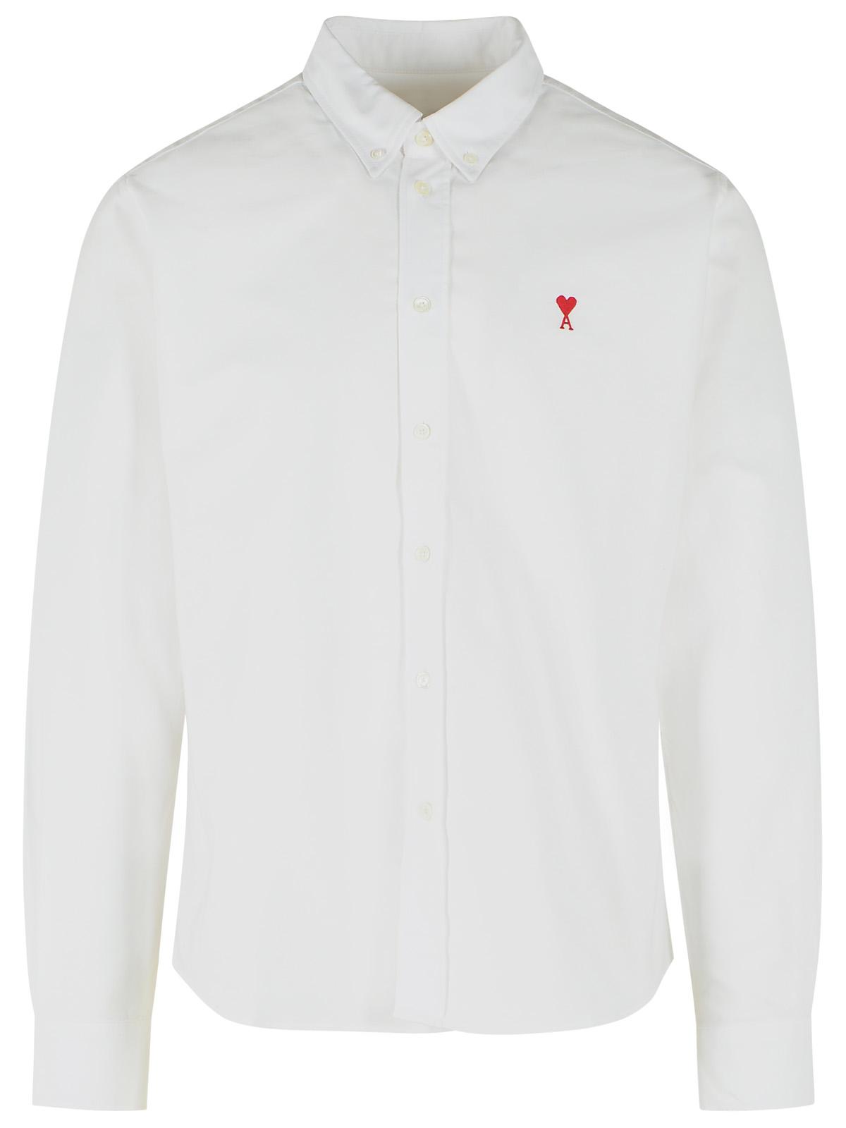 Ami Paris 'Ami De Cœur' White Cotton Shirt Men AMI PARIS