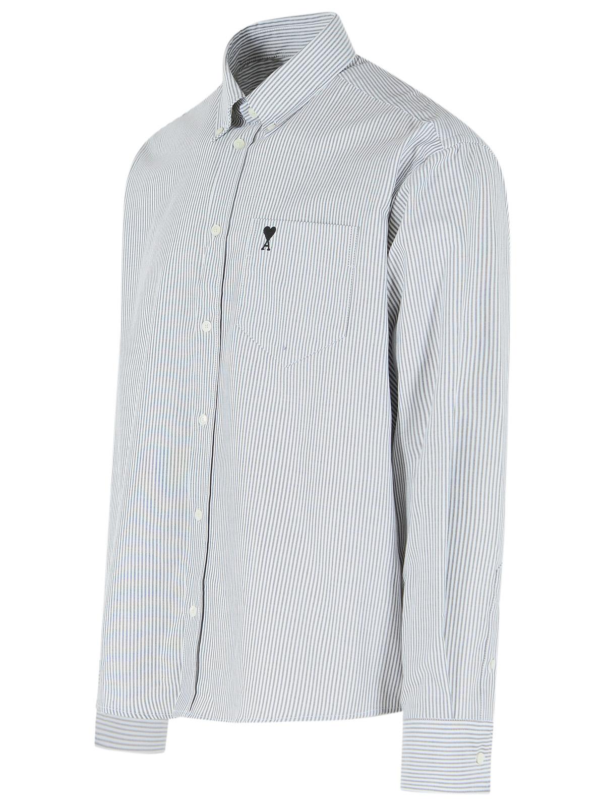 Ami Paris 'Ami De Cœur' Black And White Cotton Shirt Men AMI PARIS