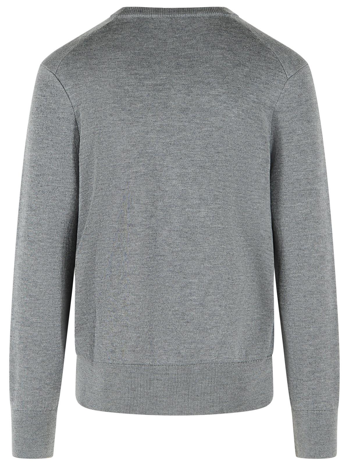 Ami Paris 'Ami De Cœur' Grey Wool Cardigan Men AMI PARIS