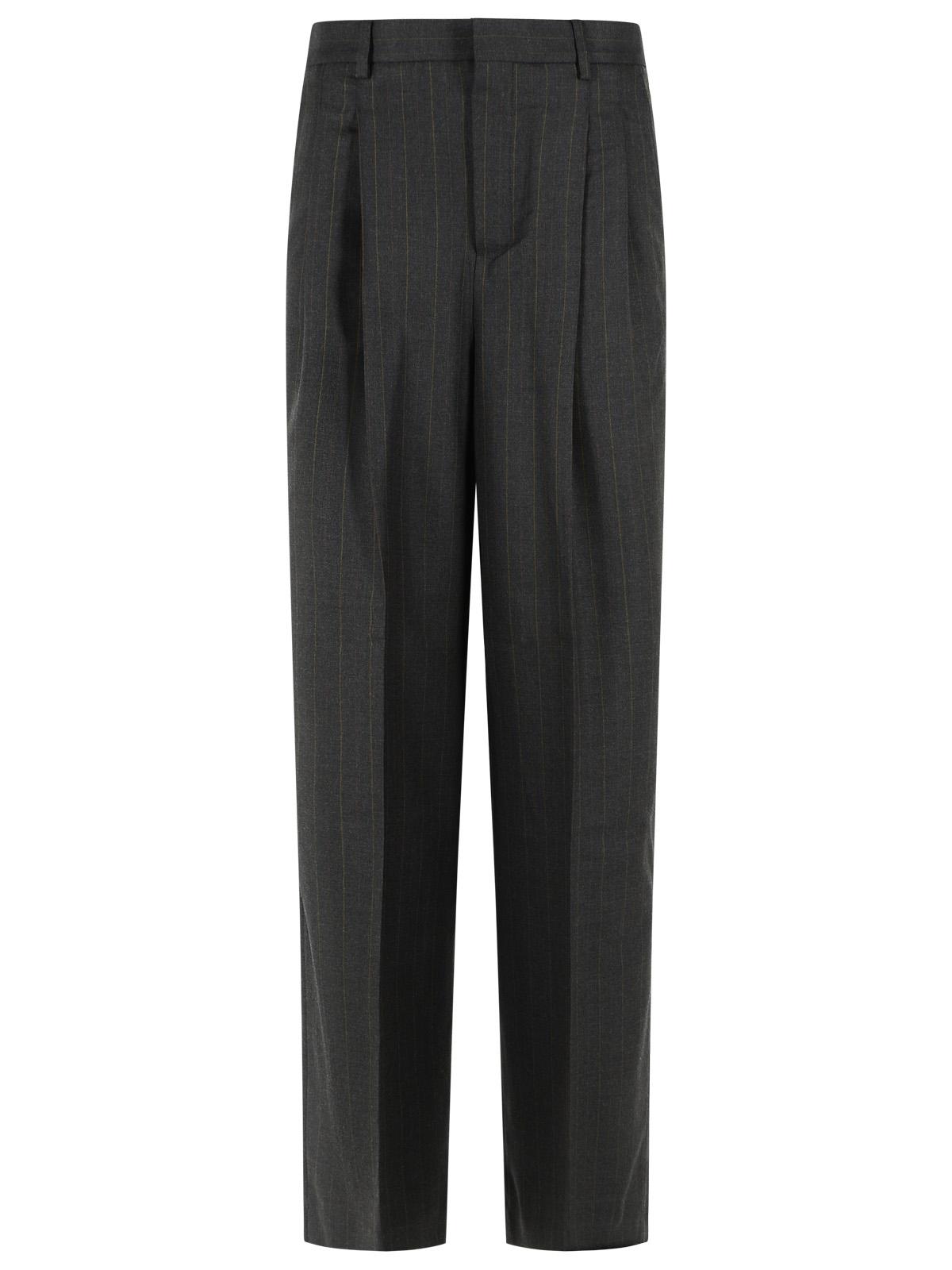Ami Paris Black Virgin Wool Trousers Women AMI PARIS