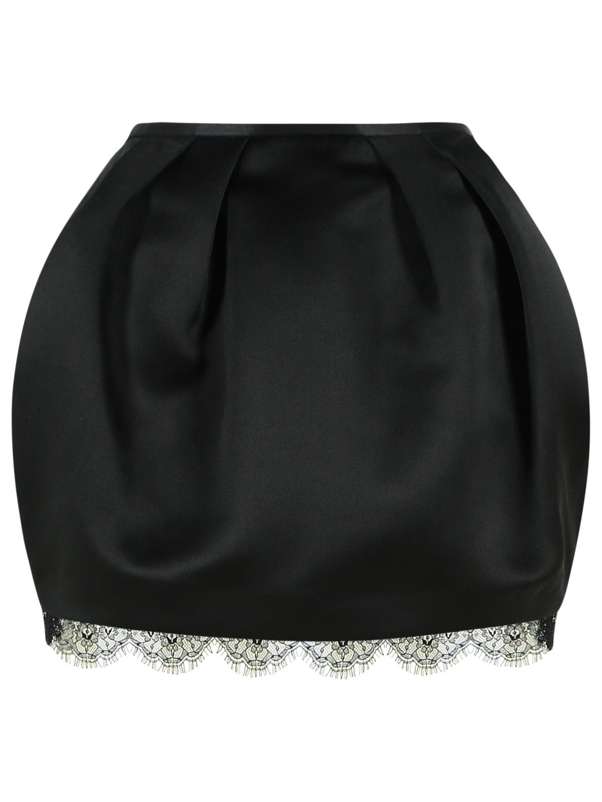 Blumarine Duchesse Skirt In Black Polyester Women BLUMARINE