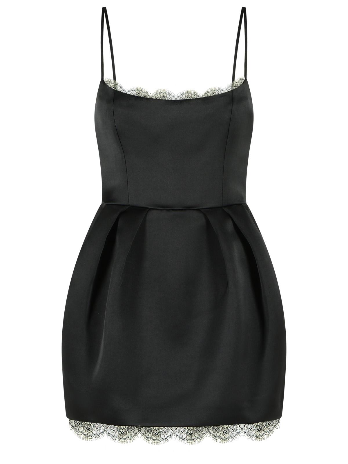 Blumarine Mini Duchesse Dress In Black Polyester Women BLUMARINE