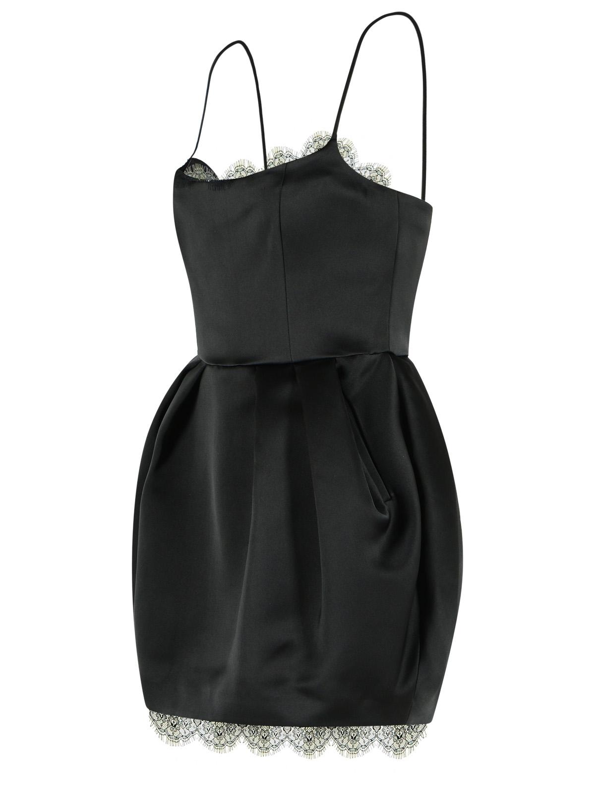 Blumarine Mini Duchesse Dress In Black Polyester Women BLUMARINE