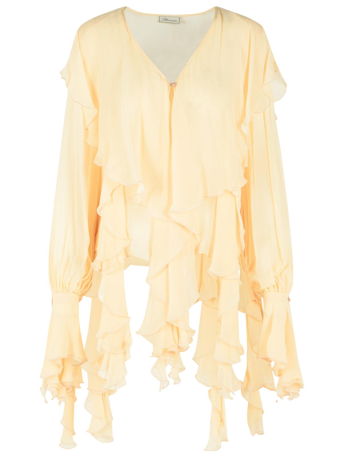 Blumarine Viscose Cream 'Creponne' Blouse Women BLUMARINE