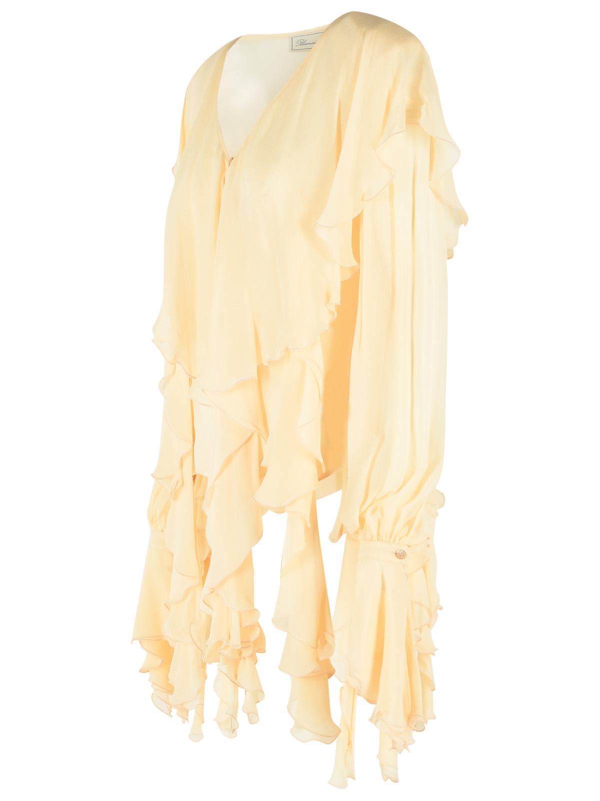 Blumarine Viscose Cream 'Creponne' Blouse Women BLUMARINE
