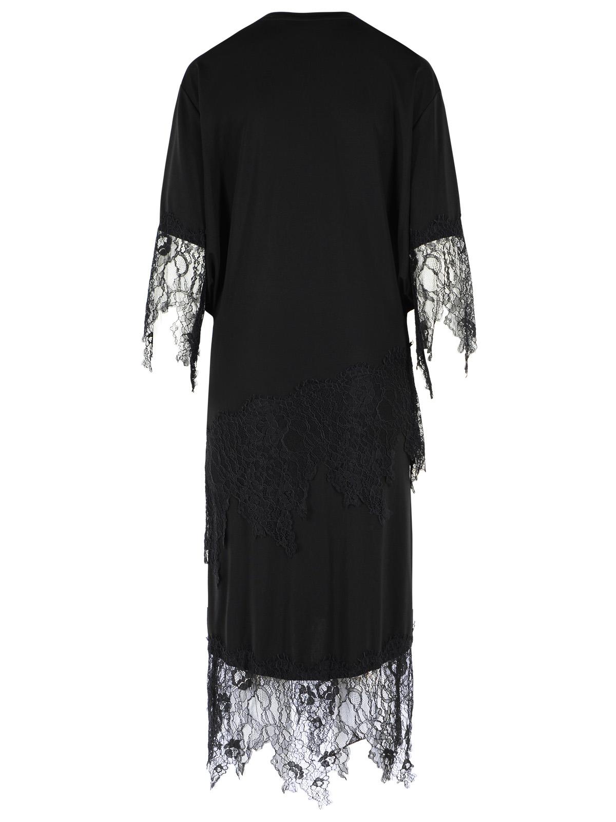 Blumarine 'Punto Milano' Black Viscose Blend Midi Dress Women BLUMARINE