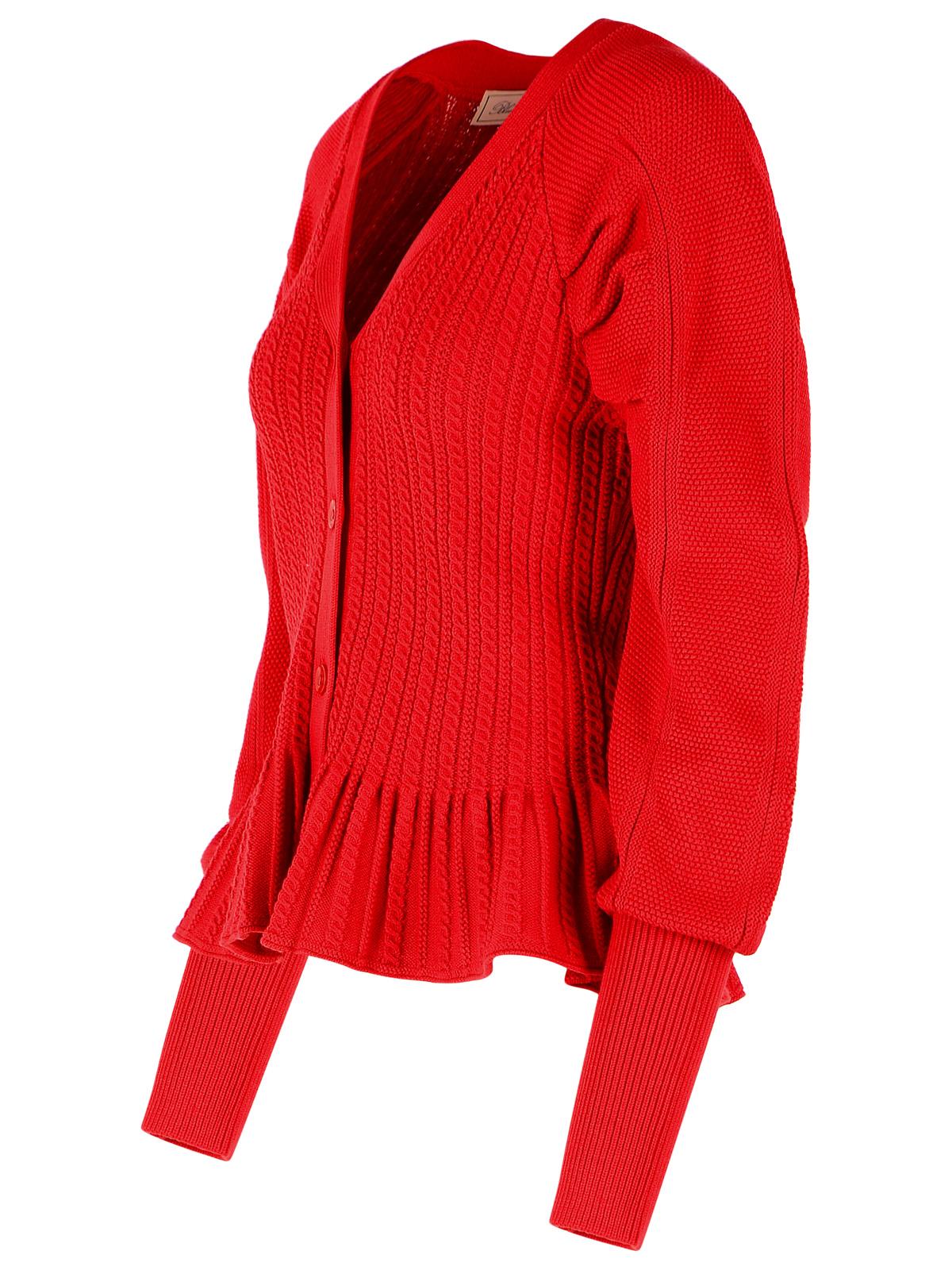 Blumarine Red Knit Cardigan Women BLUMARINE