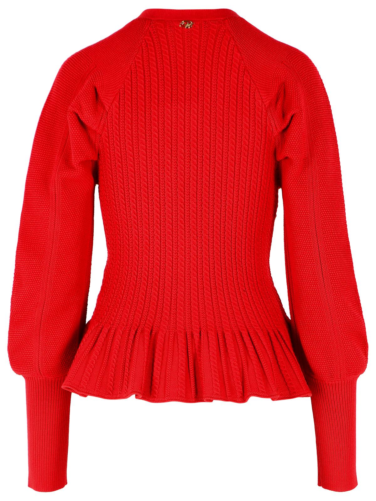 Blumarine Red Knit Cardigan Women BLUMARINE