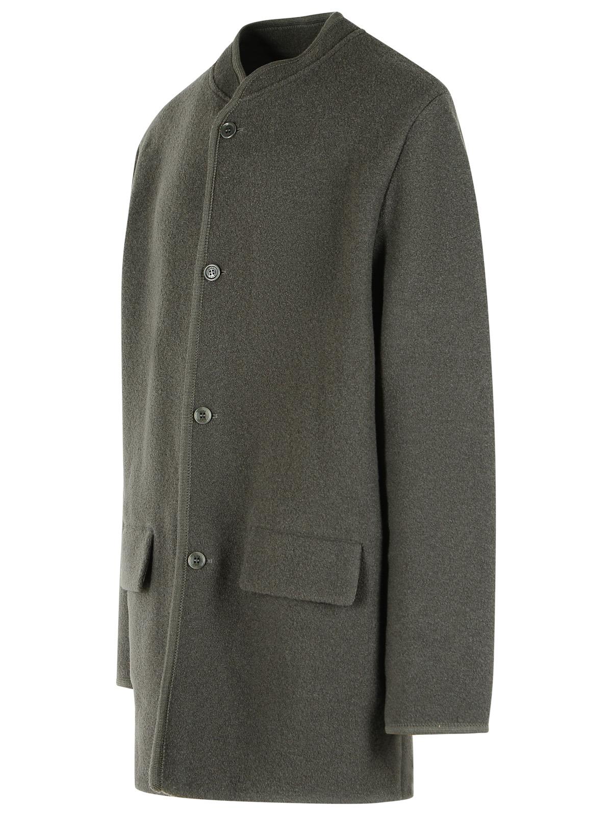 Rier 'Walker' 'Zin Felted' Grey Virgin Wool Short Coat Men RIER