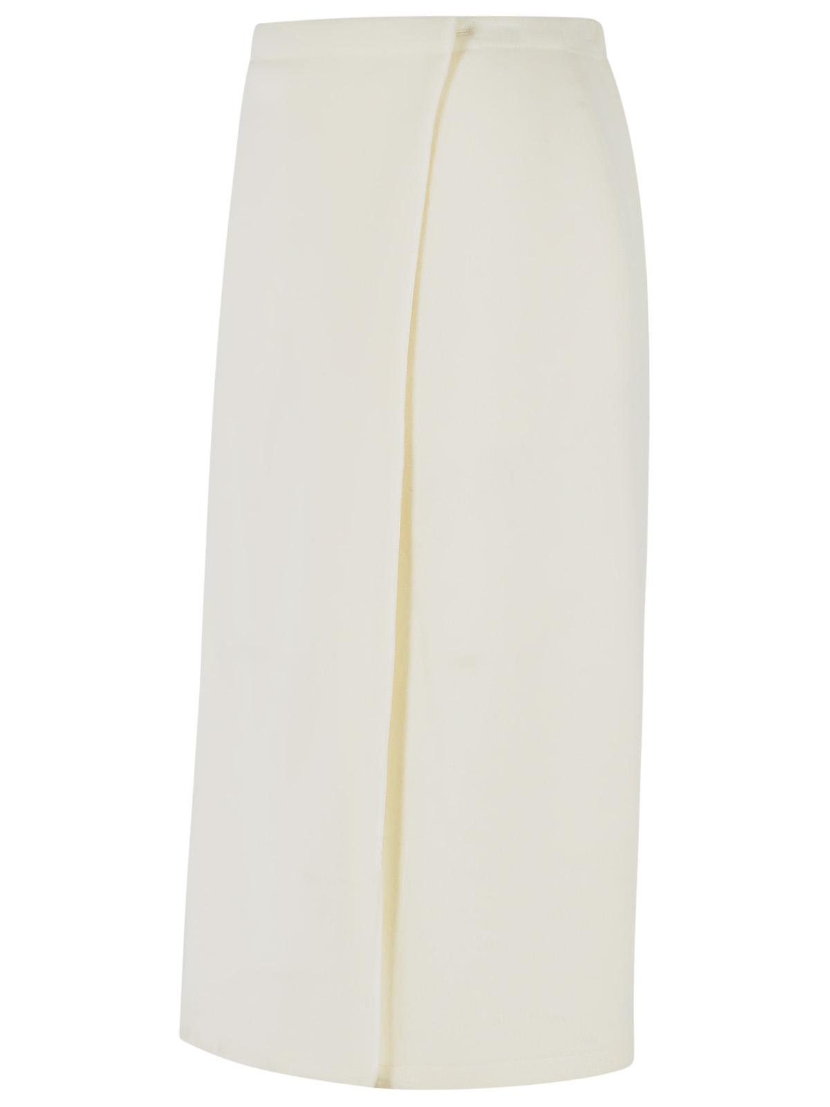 Rier 'Wrap' White Wool Skirt Women RIER