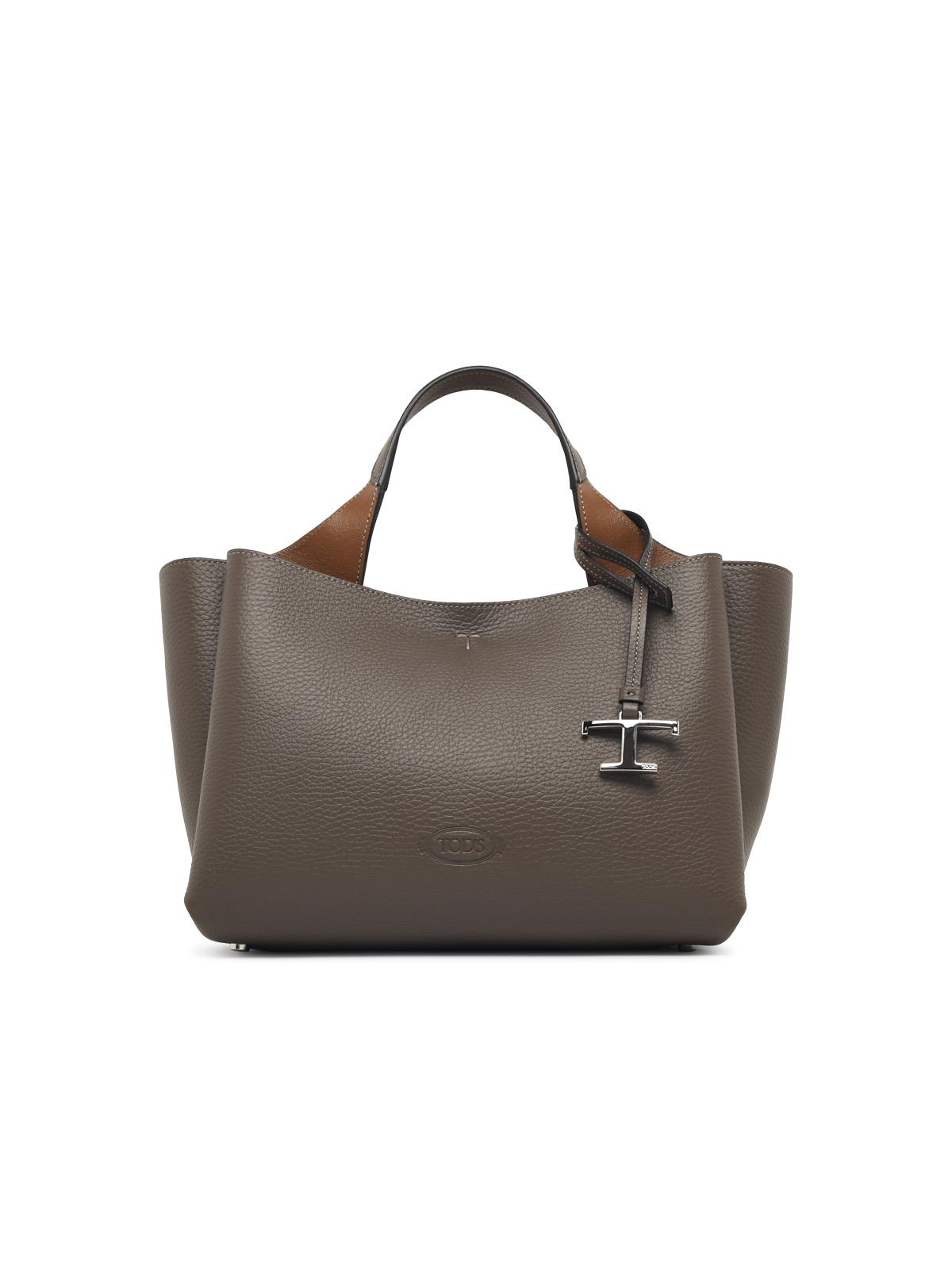Tod's Dove Grey Leather Mini Bag Women TOD'S