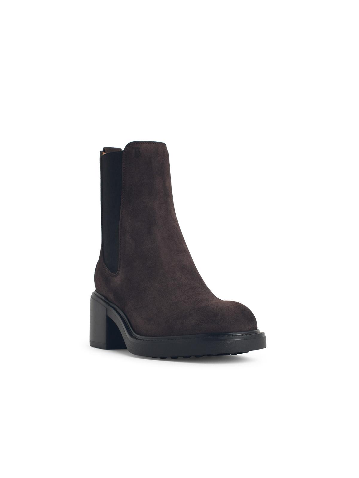 Tod's Brown Suede Ankle Boots Women TOD'S