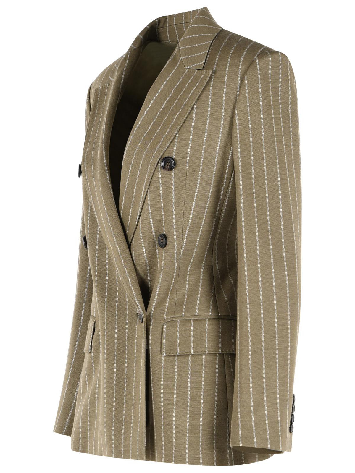 Max Mara 'Balta' Blazer In Viscose And Green Virgin Wool Women MAX MARA
