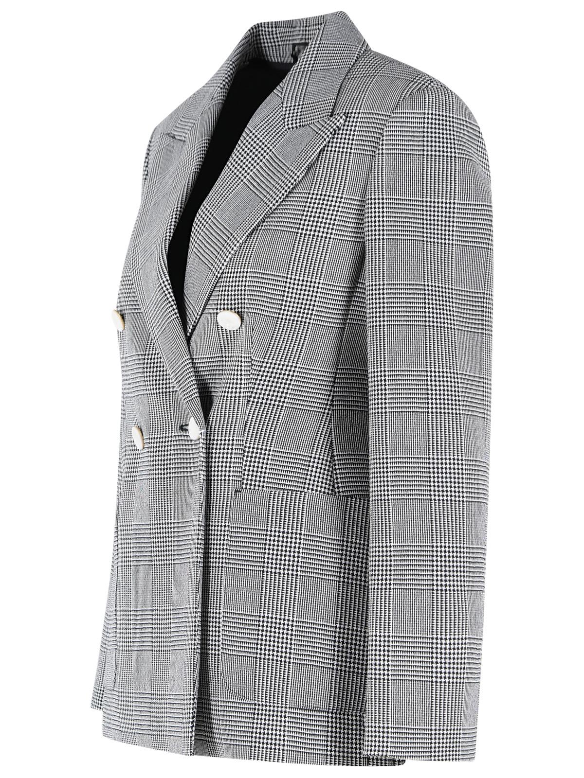 Max Mara 'Accordo' Blazer In Blue And White Virgin Wool Women MAX MARA
