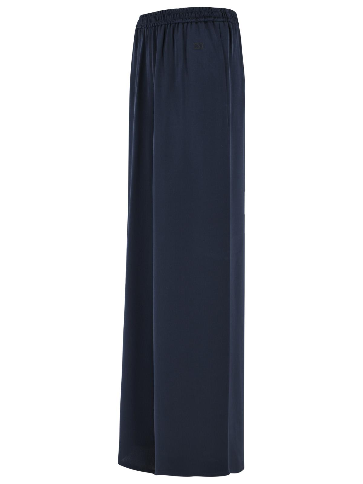 Max Mara Navy Blue 'Volonta' Heavy Silk Soft Pants Women MAX MARA