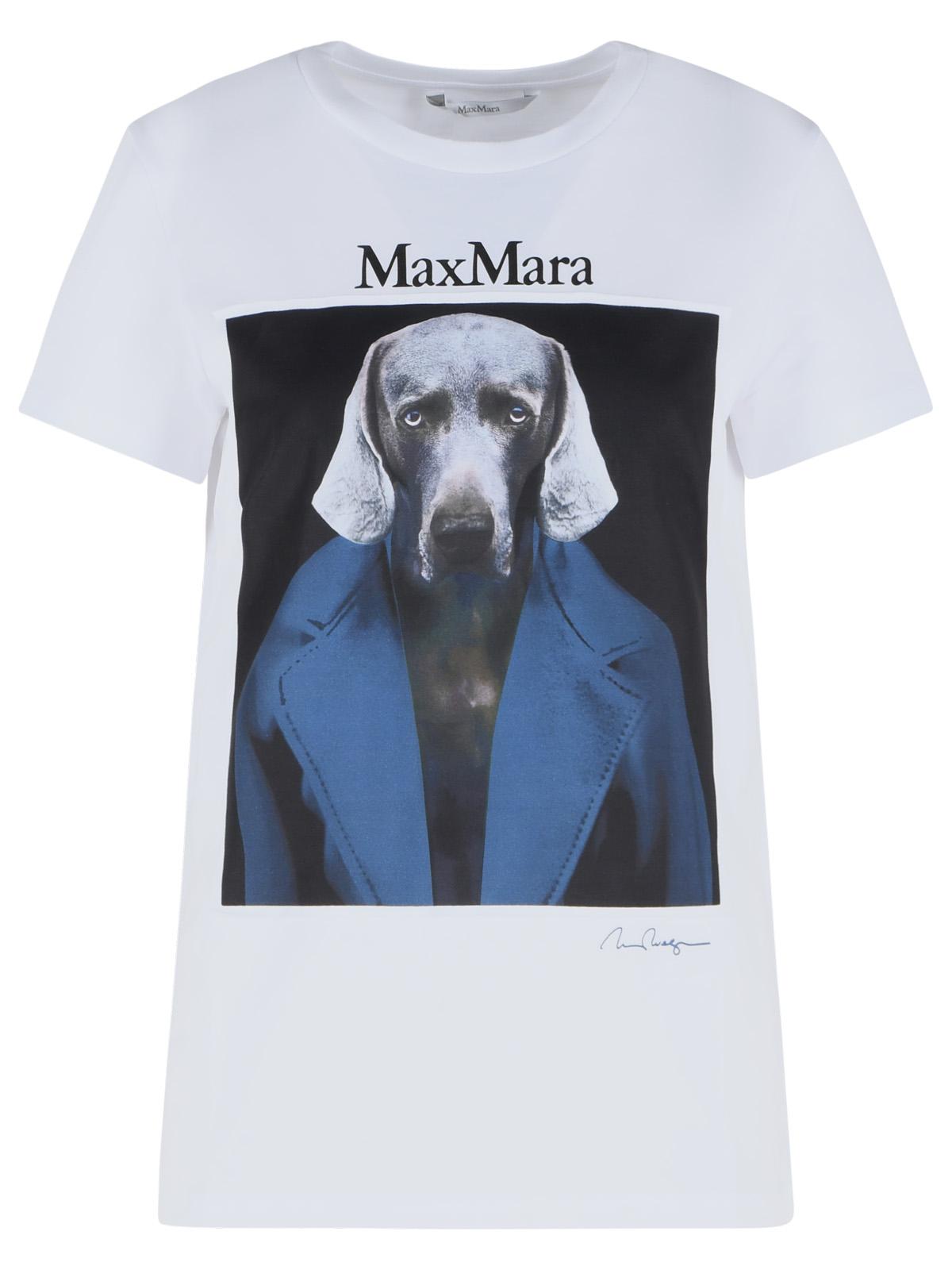 Max Mara 'Calca' White Cotton T-Shirt Women MAX MARA