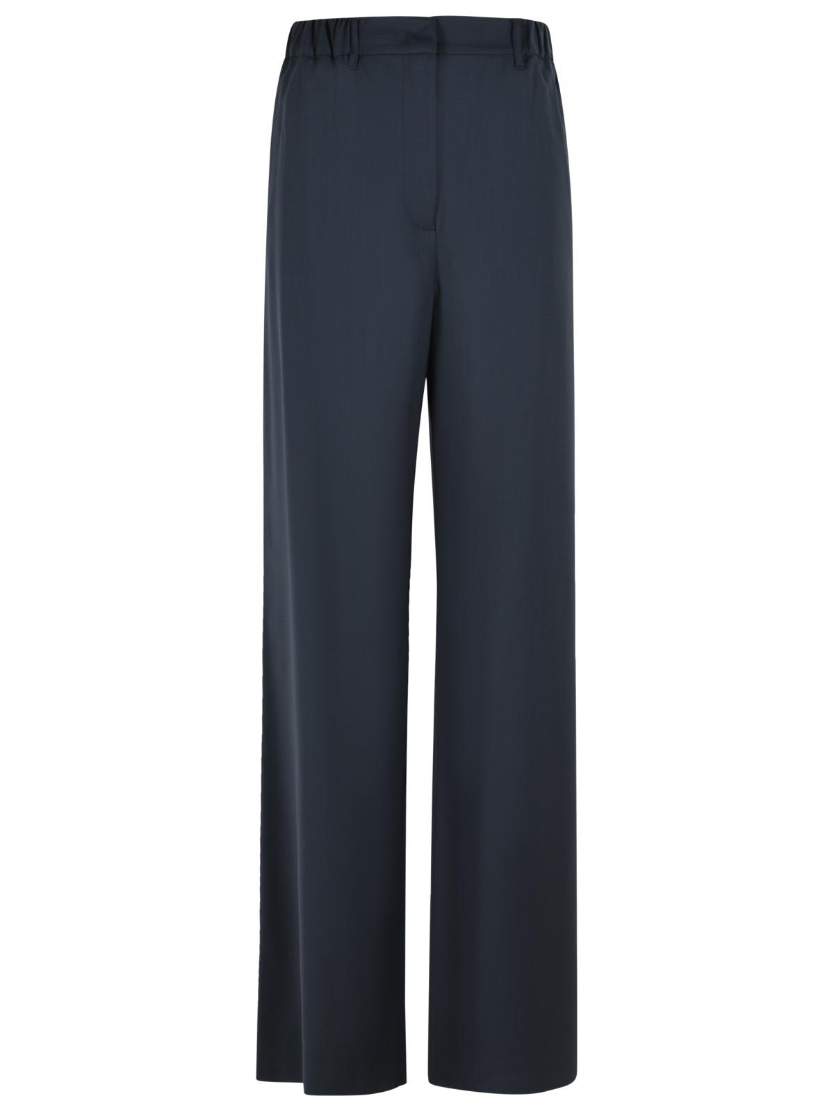 Max Mara 'Editto' Blue Virgin Wool Pants Women MAX MARA