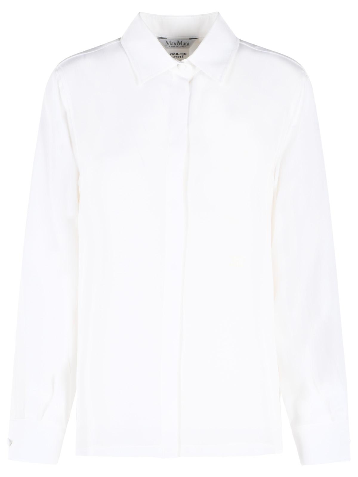 Max Mara 'Geranio' White Silk Shirt Women MAX MARA