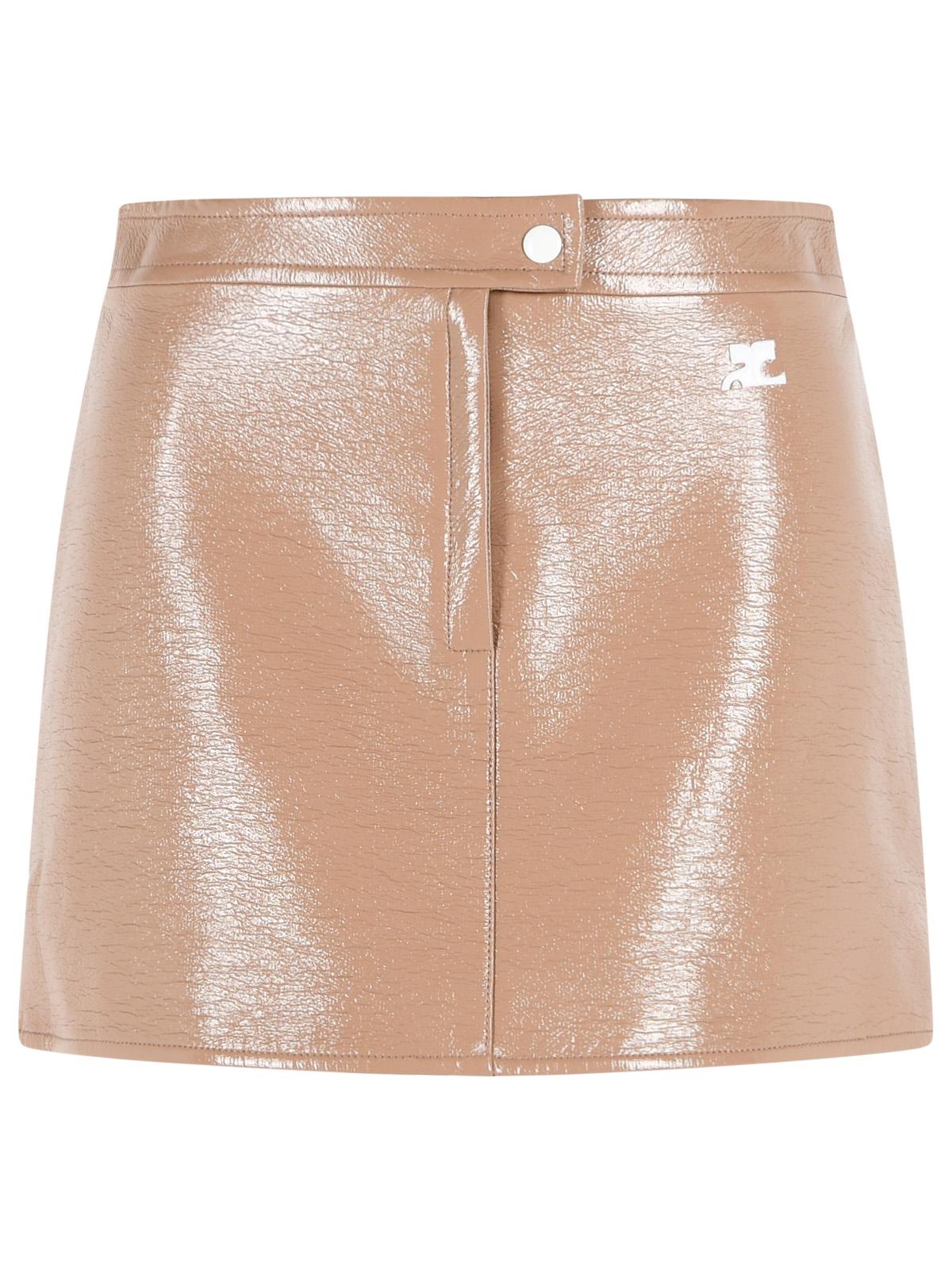 Courreges 'Reedition' 'Bronzer' Vinyl Miniskirt Women COURREGES