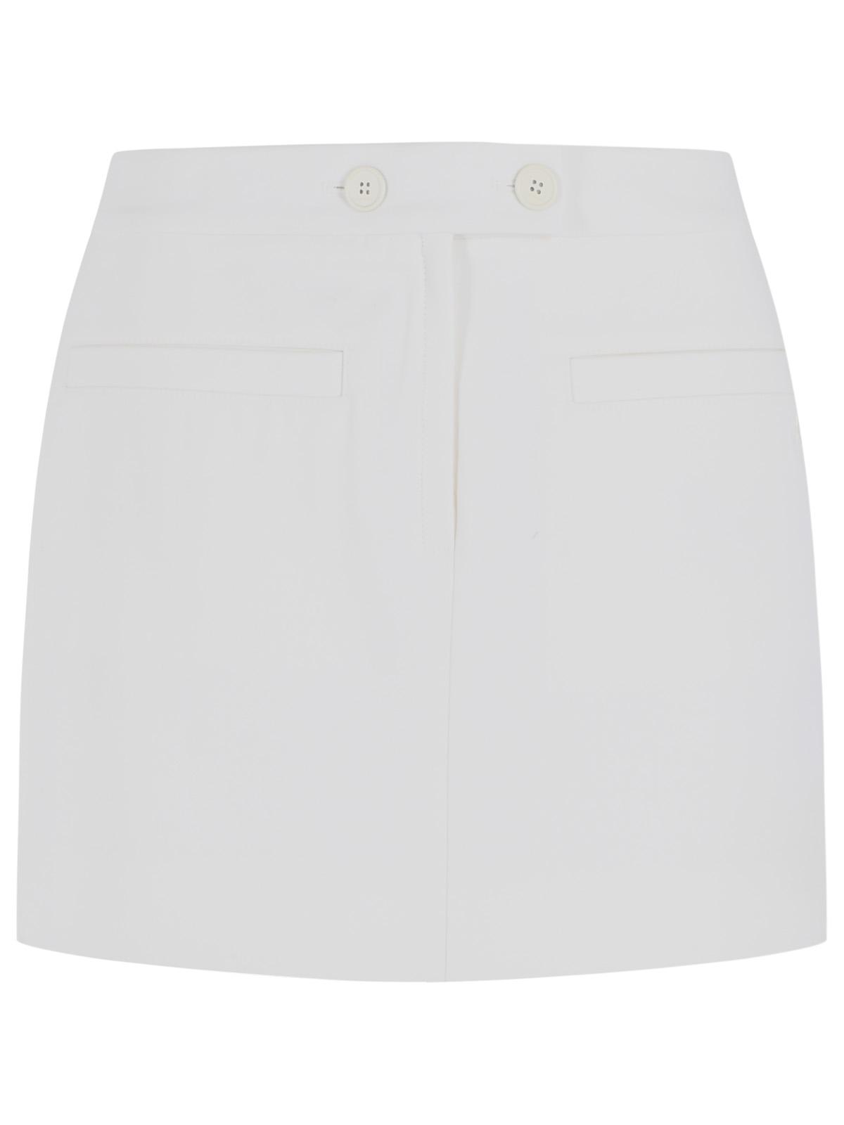 Courreges White Wool Blend Miniskirt Women COURREGES