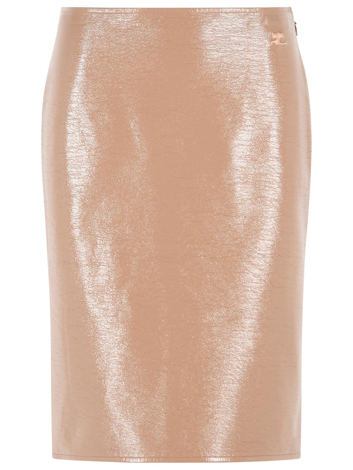 Courreges 'Bronzer' Vinyl Skirt Women COURREGES