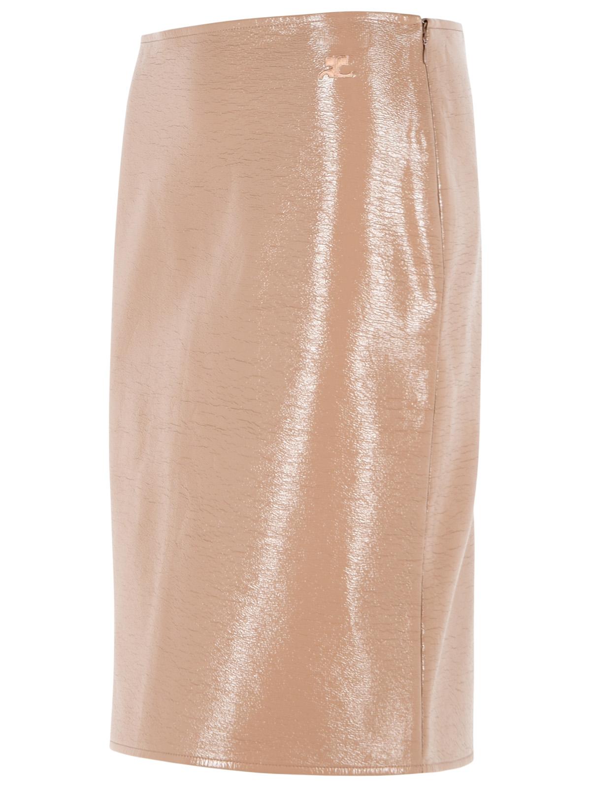 Courreges 'Bronzer' Vinyl Skirt Women COURREGES