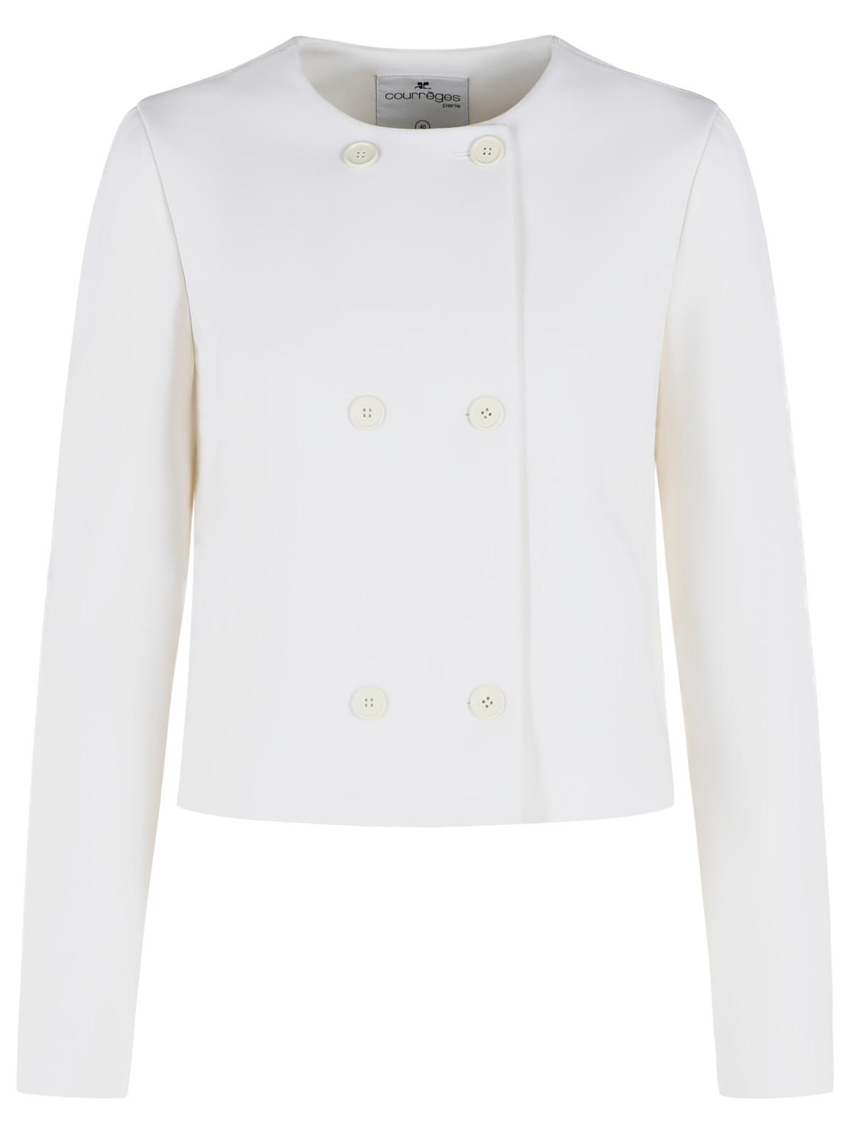 Courreges White Wool Blend Jacket Women COURREGES