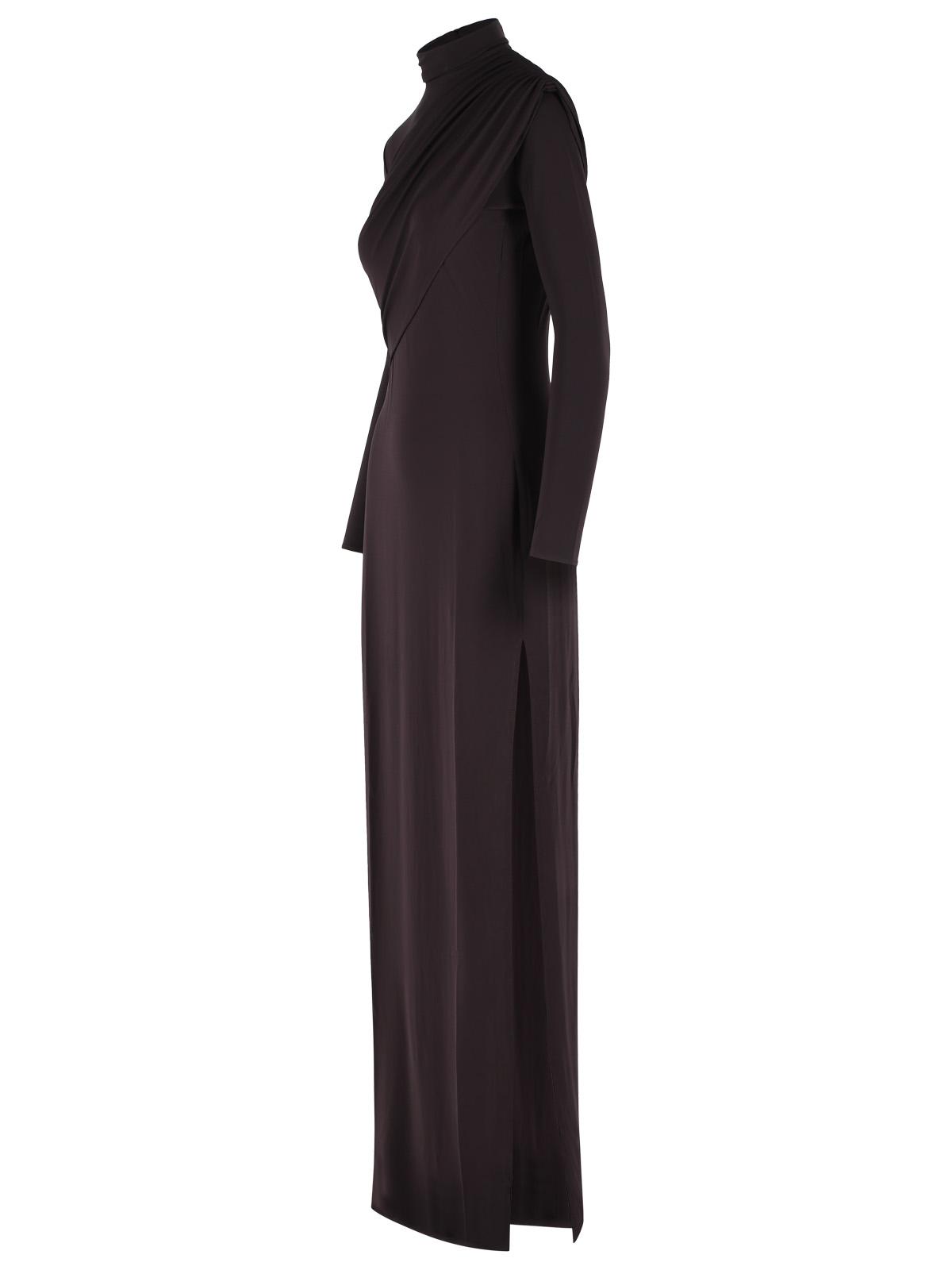 Courreges 'Twist' 'Burnt Red' Burgundy Viscose Maxi Dress Women COURREGES