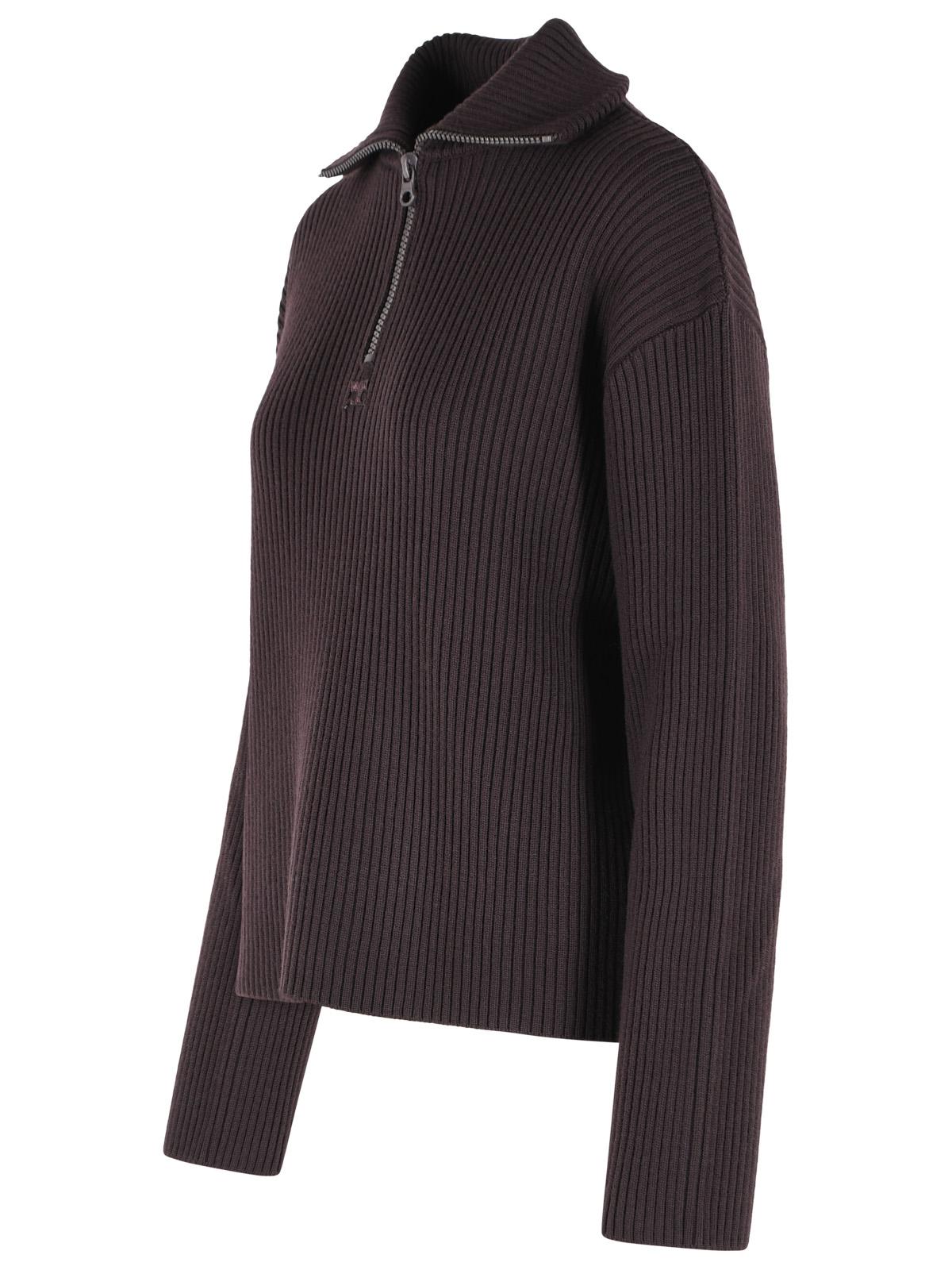 Courreges 'Burnt Red' Merino Wool Sweater Women COURREGES