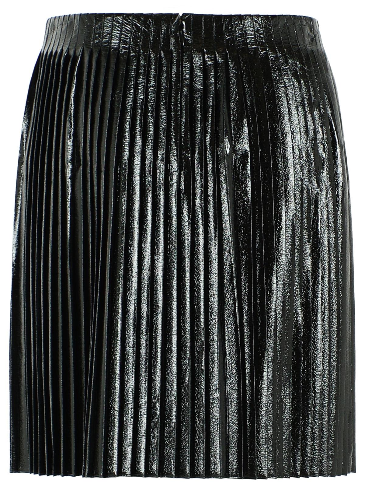 Courreges Black Vinyl Piniskirt Women COURREGES