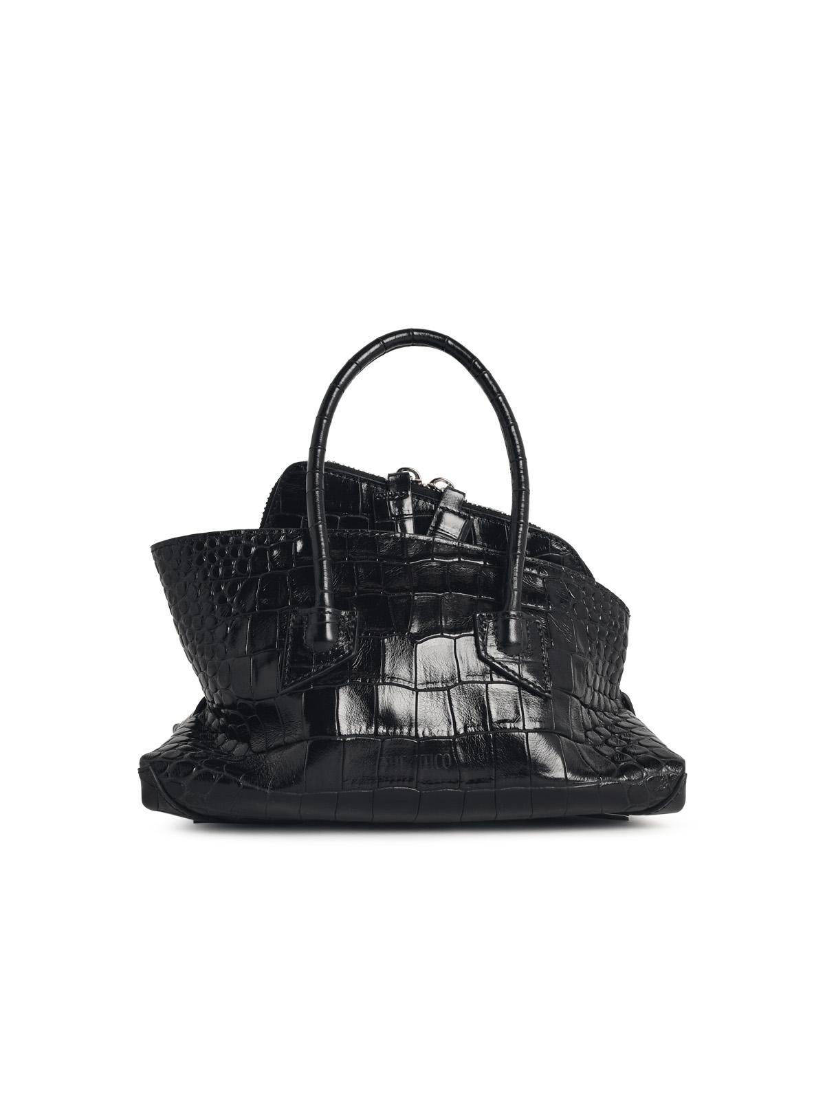 The Attico 'La Passeggiata' Mini Bag In Black Leather Women THE ATTICO