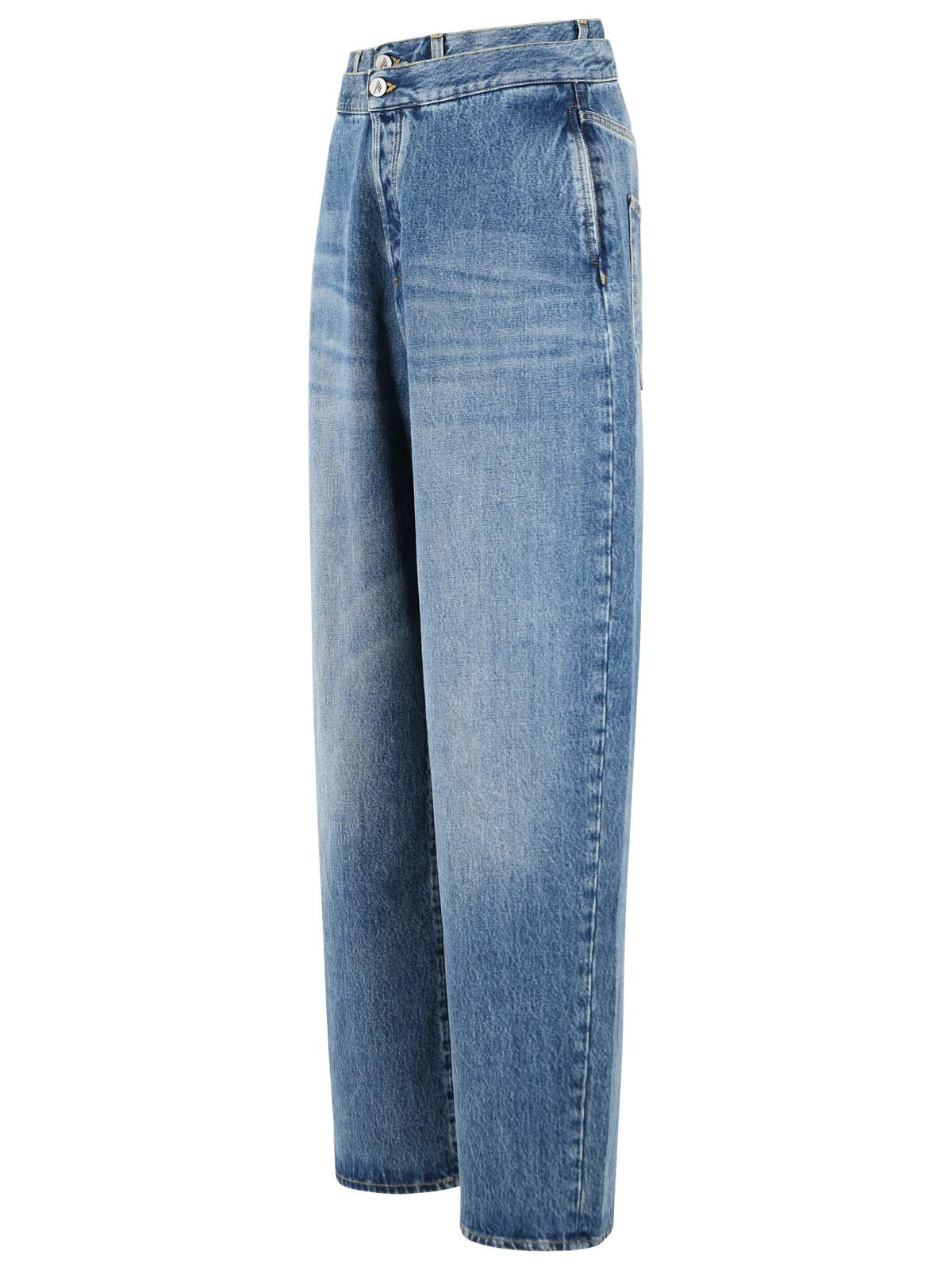 The Attico Long Blue Denim Jeans Women THE ATTICO