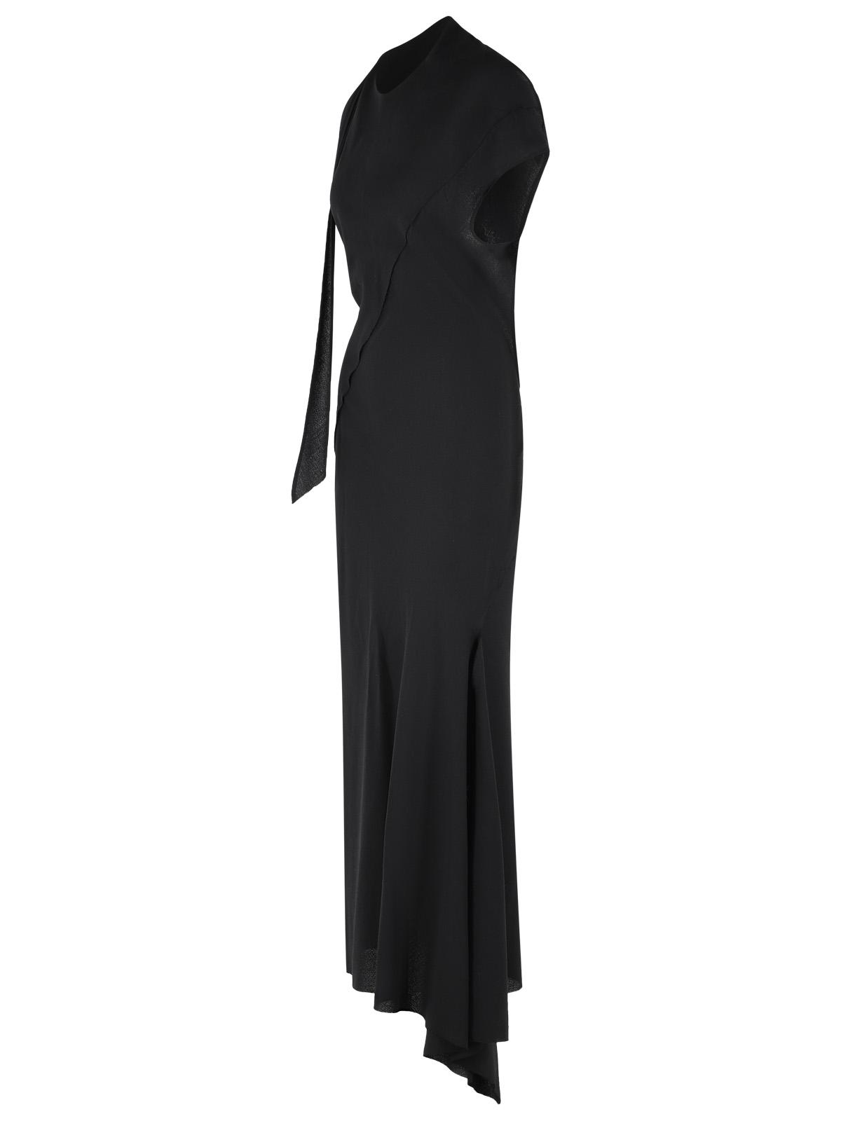 The Attico Black Virgin Wool Midi Dress Women THE ATTICO