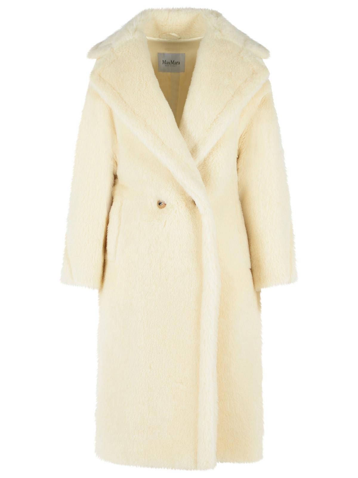 Max Mara 'Tedgirl' Alpaca And White Wool Coat Women MAX MARA