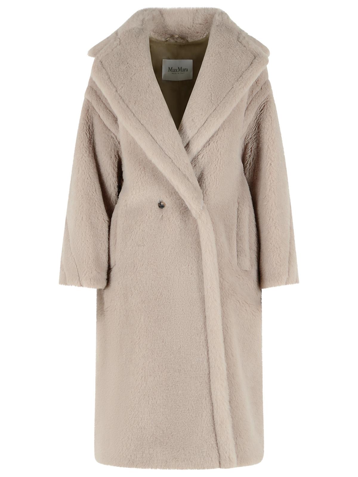 Max Mara 'Tedgirl' Beige Alpaca And Wool Coat Women MAX MARA