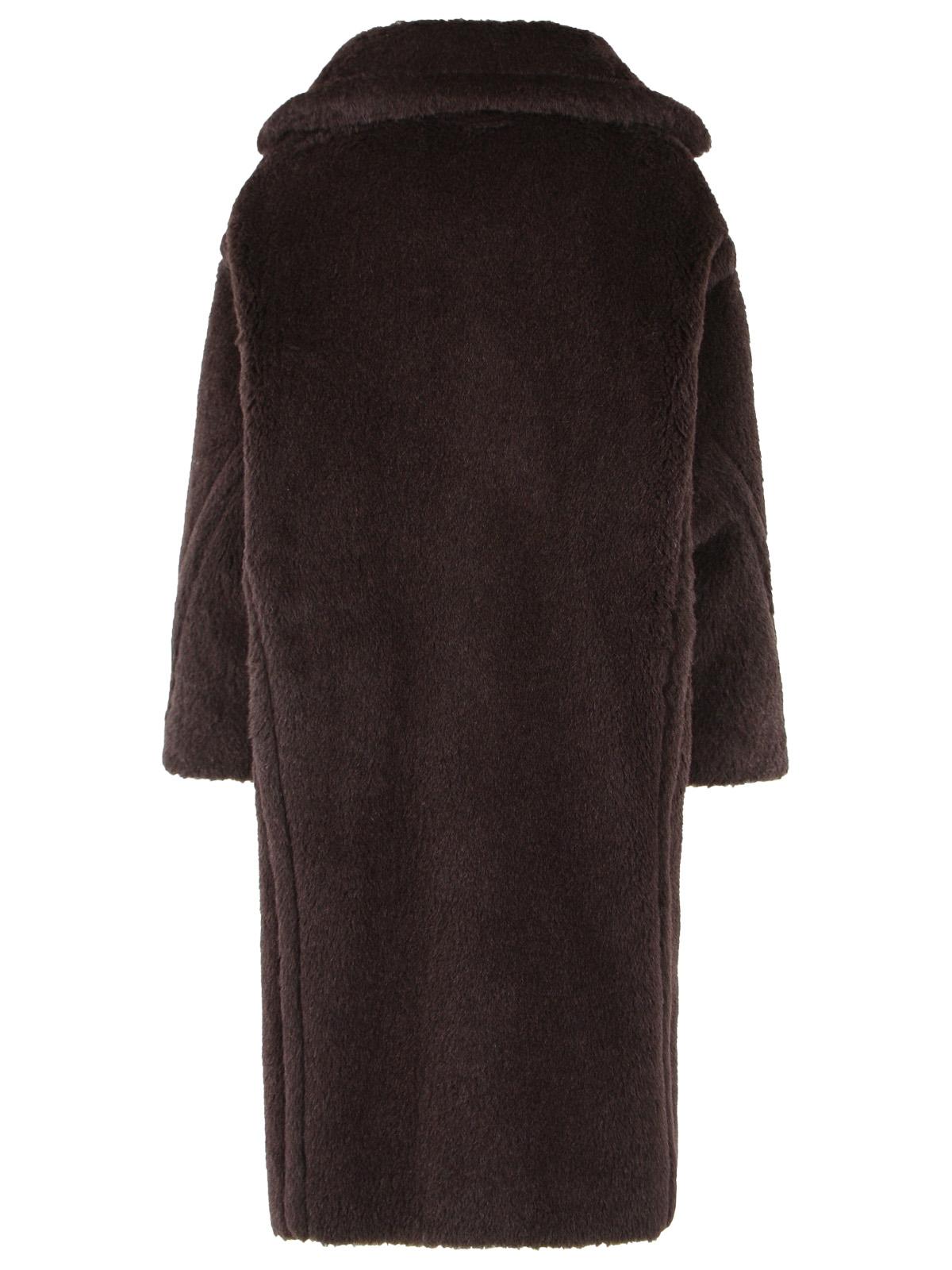 Max Mara 'Tedgirl' Dark Brown Alpaca Blend Coat Women MAX MARA
