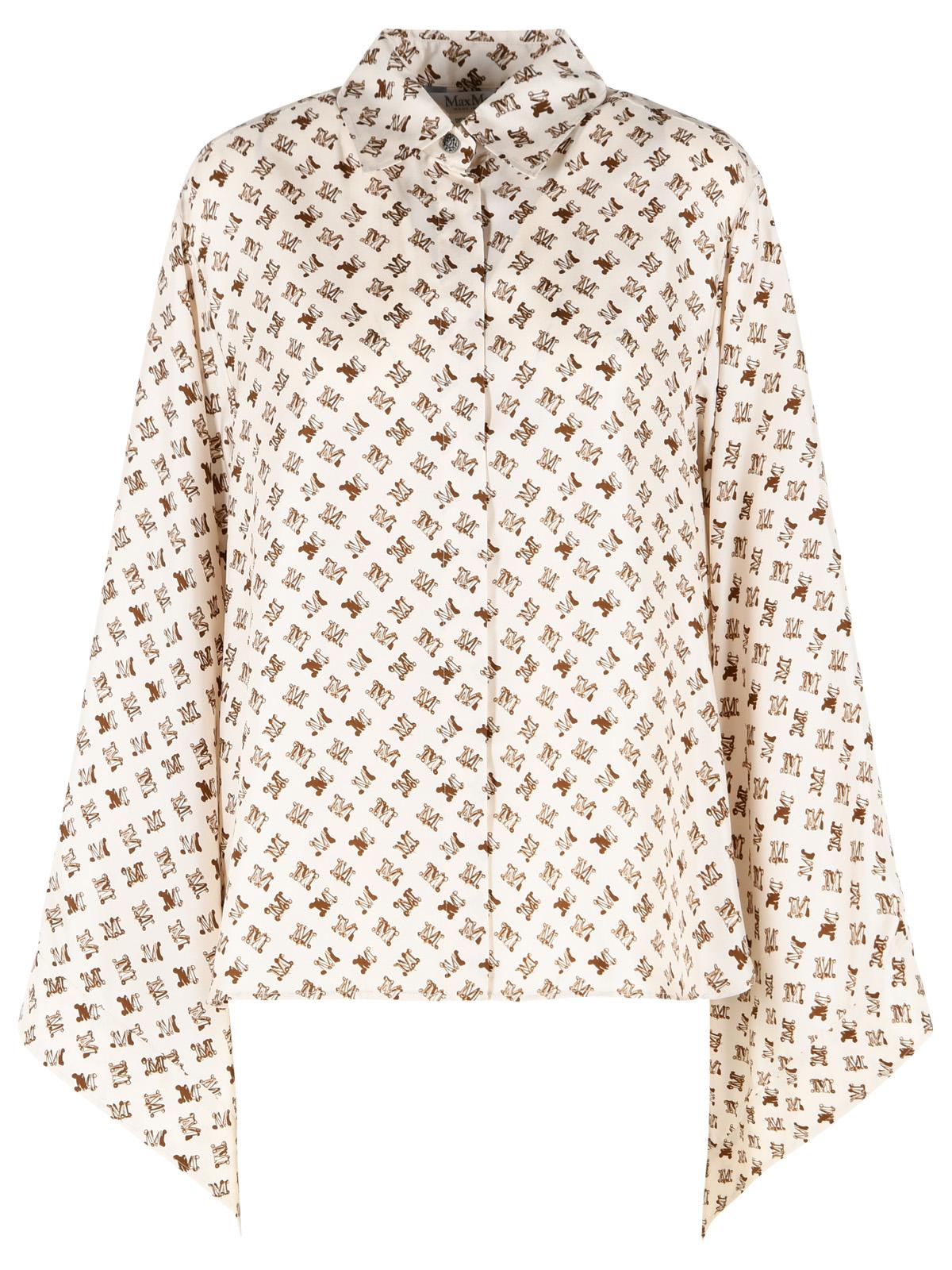 Max Mara 'Obice' Ivory White Silk Shirt Women MAX MARA